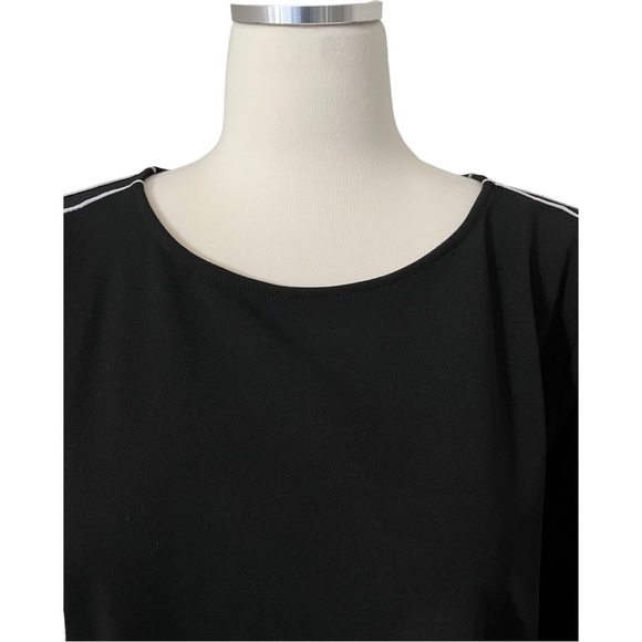 Chicos Romance Sleeve Top Black Size 2 - Picture 2 of 9